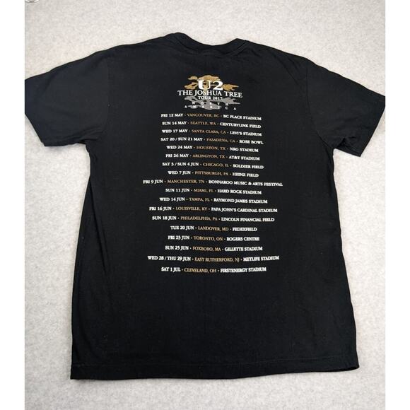 U2 The Joshua Tree Concert Tour 2017 SM T-Shirt Double Sided 100% African Cotton - Picture 6 of 9